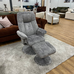 Refurbished Denver Elephant Luxury Soft Fabric Recliner Chair
