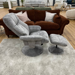 Refurbished Denver Elephant Luxury Soft Fabric Recliner Chair