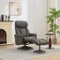 Sahara Real Leather Swivel Recliner