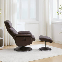 Sahara Real Leather Swivel Recliner