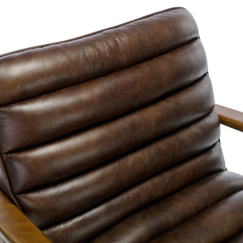 The Thea, Premium Leather Accent Chair