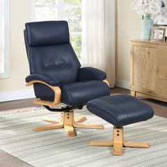 Vienna Real Leather Swivel Recliner