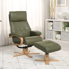 Vienna Real Leather Swivel Recliner