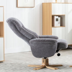 Hawaii Soft Fabric Swivel Recliner Chair