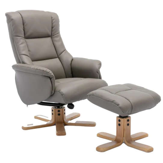 Cairo Plush Swivel Recliner Chair