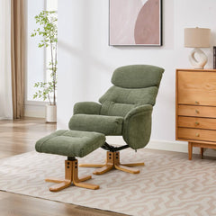 Eden Luxury Fabric Swivel Recliner