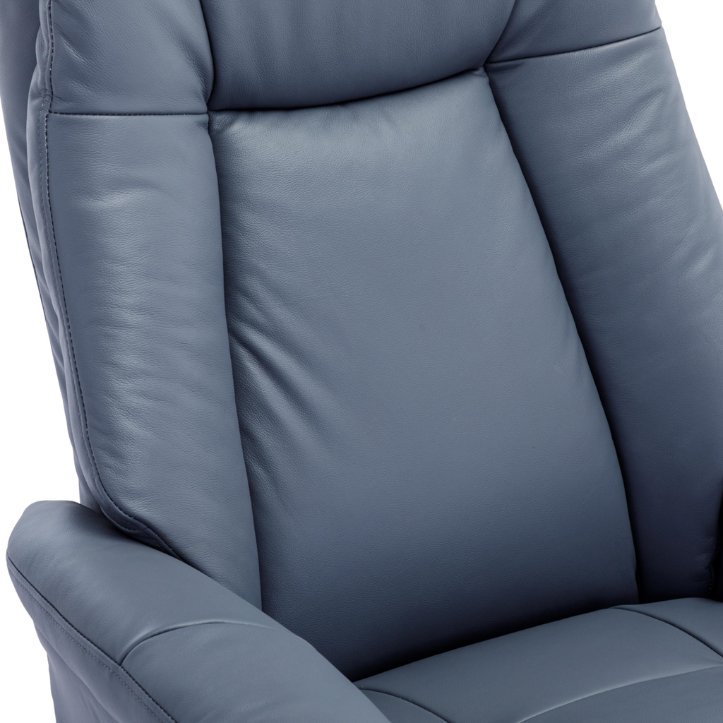 Hawaii Real Leather Swivel Recliner Chair