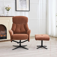 Lucia Luxury Fabric Swivel Recliner