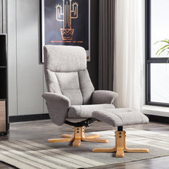 Marseilles Soft Fabric Swivel Recliner Chair