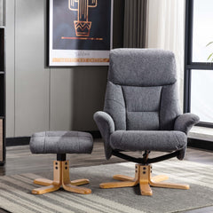 Marseilles Soft Fabric Swivel Recliner Chair