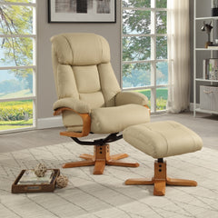 Nice Luxury Real Leather Swivel Recliner Chair