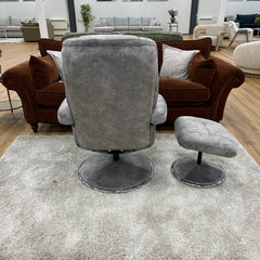 Refurbished Denver Elephant Luxury Soft Fabric Recliner Chair