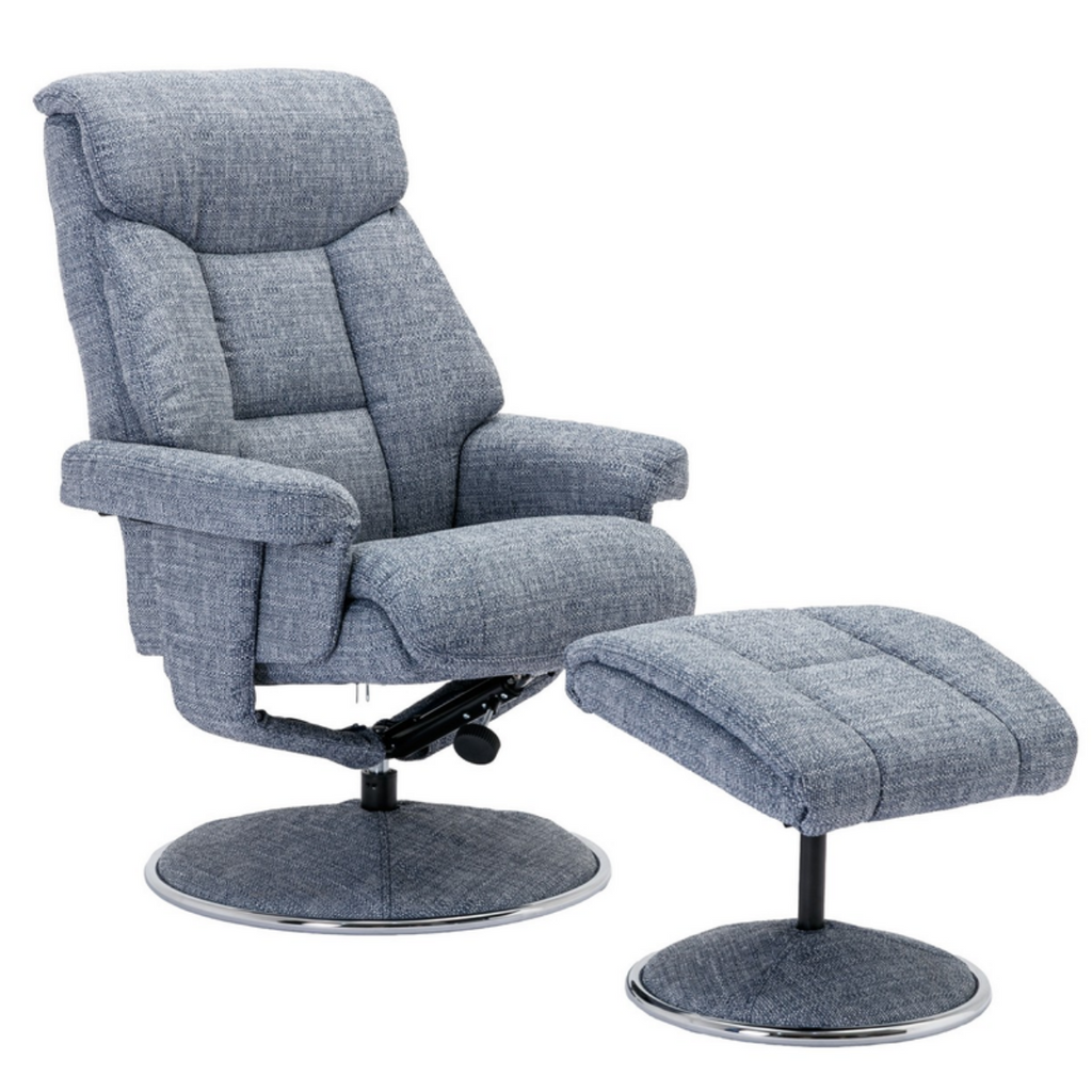 Biarritz Soft Fabric Swivel Recliner