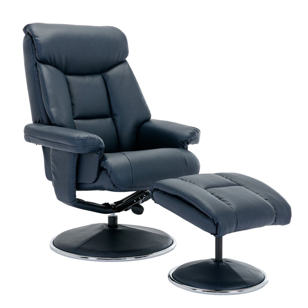 Green leather recliner chair sale deals