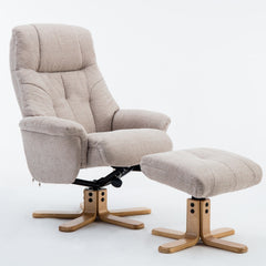 Dubai Warm Fabric Swivel Recliner