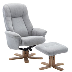 Hawaii Soft Fabric Swivel Recliner Chair