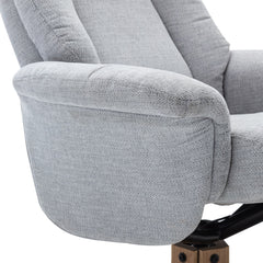 Hawaii Soft Fabric Swivel Recliner Chair