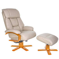 Nice Luxury Real Leather Swivel Recliner Chair